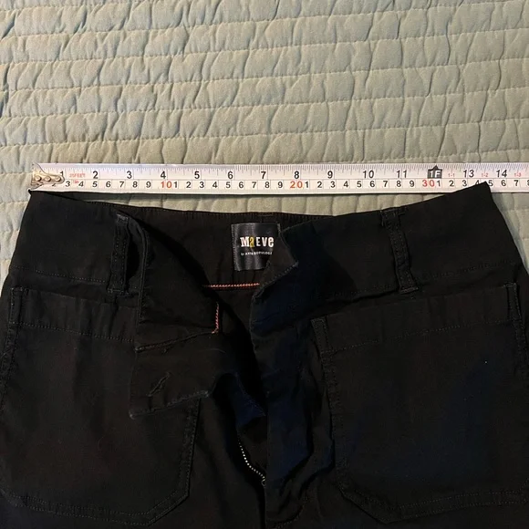 Anthropologie Maeve Colette Cropped Black Pants - Picture 5 of 8